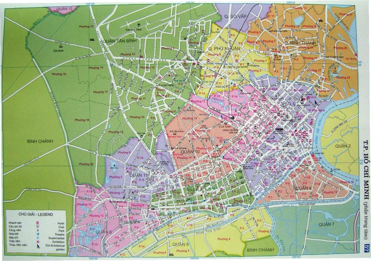 Kart av ho chi minh-street