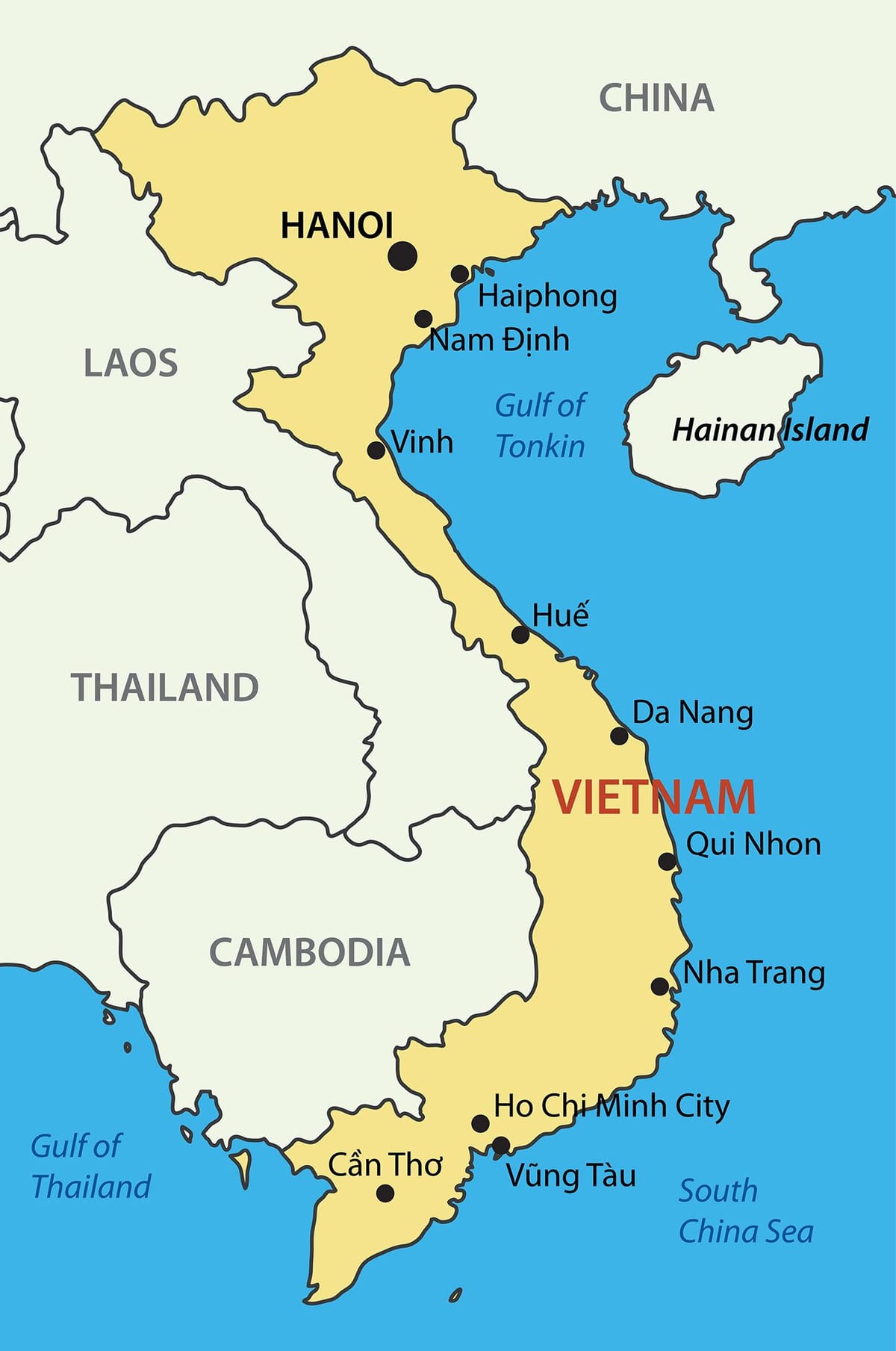 Kart over saigon, vietnam