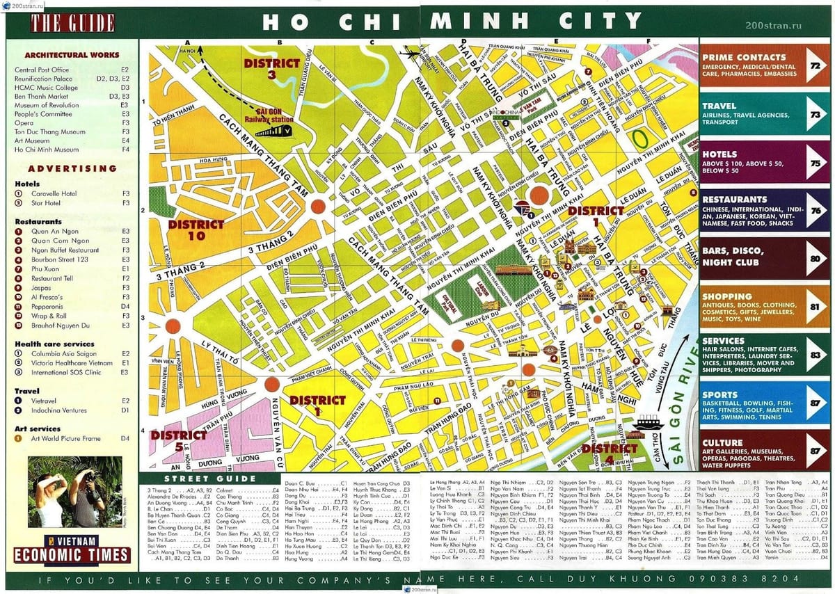 kart av ho chi minh, vietnam