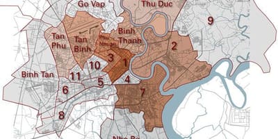 Distriktet kart saigon
