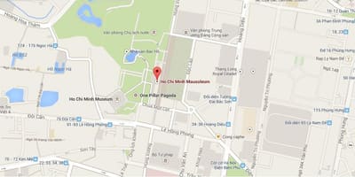 Kart av ho chi minh-mausoleet 