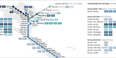 Jernbanestasjonen ho chi minh-byen kart