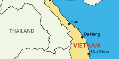 Kart av saigon på