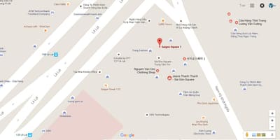 Kart av saigon-plassen